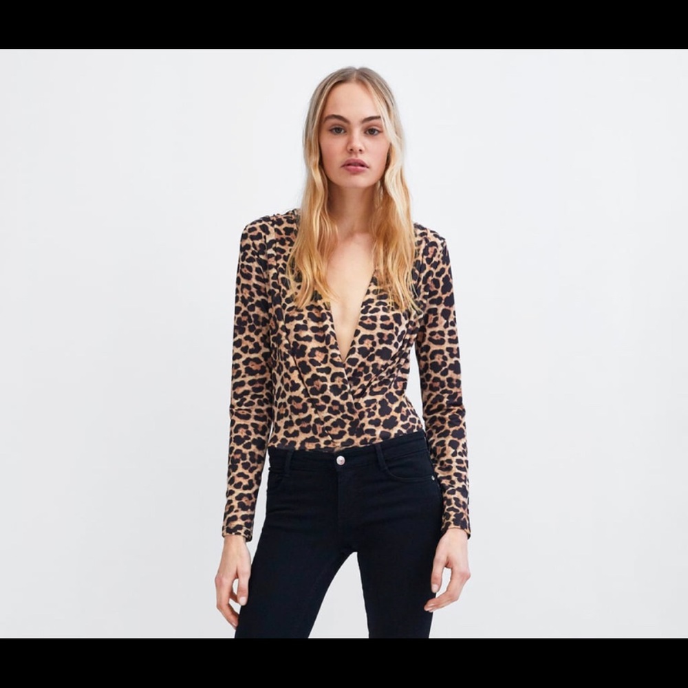 Zara Wrap body suit size small.